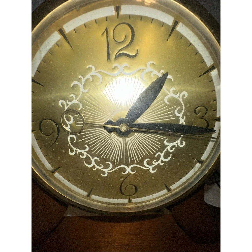 Lanshire ELECTRIC CLOCK MOTOR With Wood Base Stand